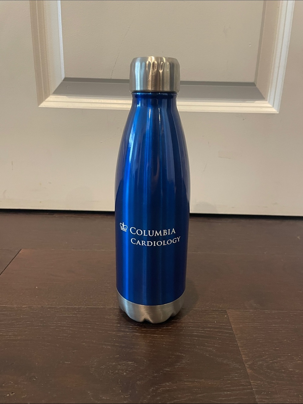 Columbia Cardiology Branded Blue Stainless Water Bottle NEW